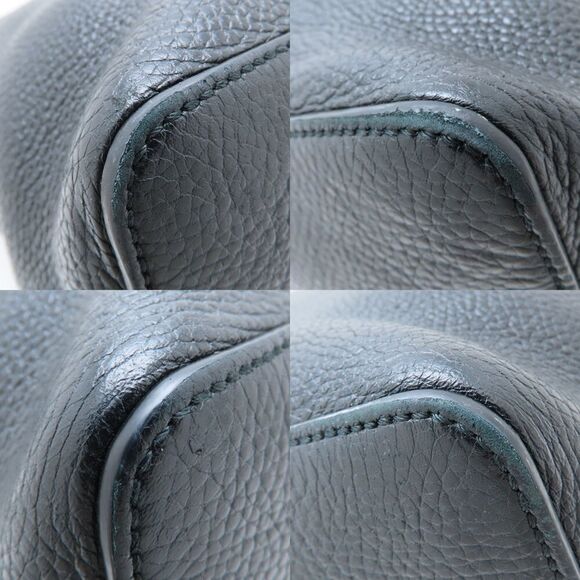 GUCCI Authentic Black Leather Shoulder Bag - Picture 4 of 10